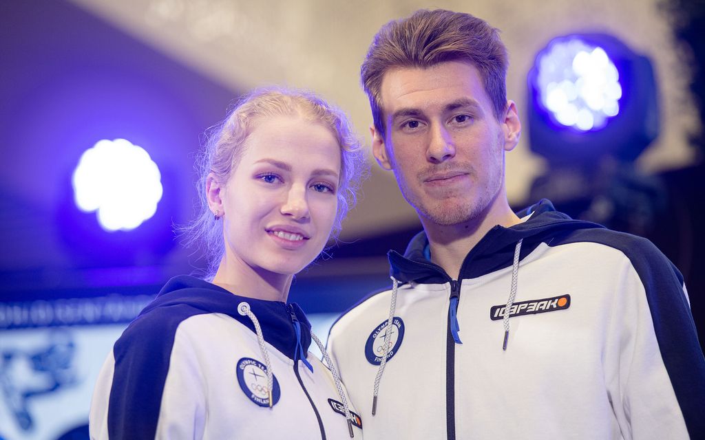 Upea voitto! Juulia Turkkila ja Matthias Versluis juhlivat Finlandia Trophyssa