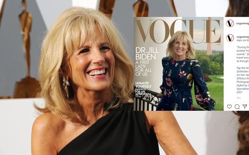 Jill Biden häikäisee muotilehti Voguen kannessa – ”Ensimmäinen nainen, jollaista Amerikka nyt tarvitsee”