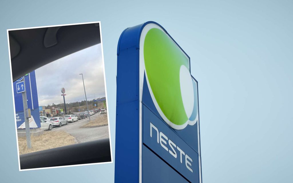 Bensan hinta putosi hirmuhinnoista – Turkulaiselle huoltoasemalle syntyi valtava jono