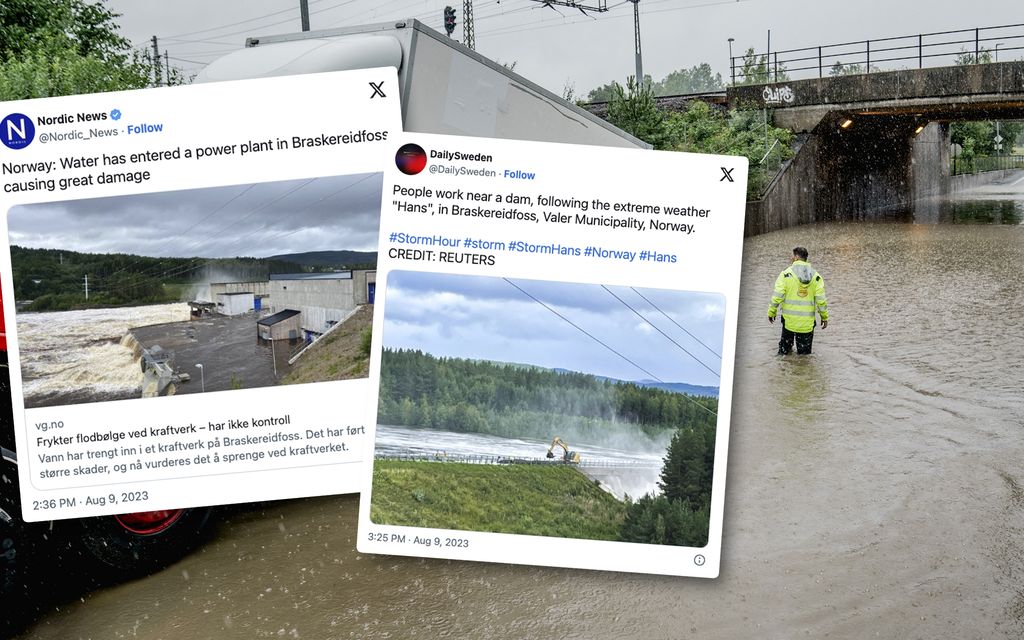 Hans-myrsky sai norjalaisen vesivoimalan tulvimaan – Poliisi harkitsee räjäytystä