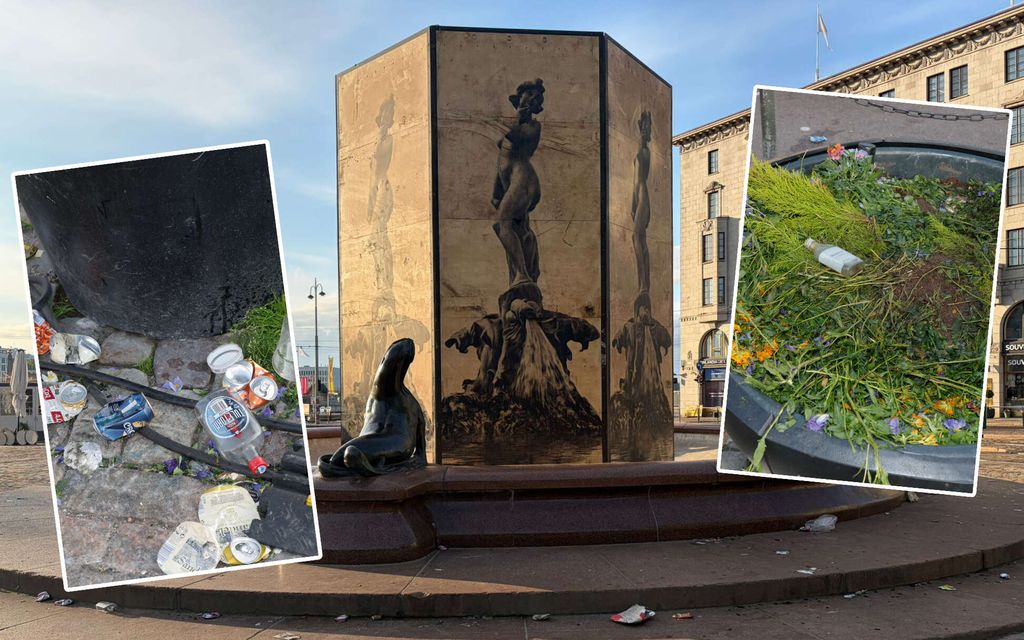 Helsingin keskusta heräsi karuun näkyyn