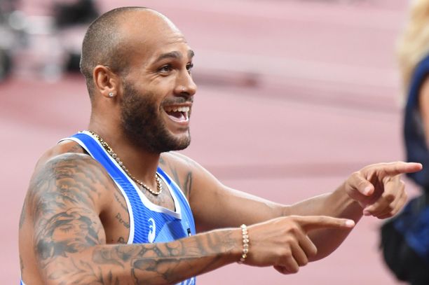 Marcell Jacobs juoksi olympiafinaalissa sadan metrin Euroopan ennätyksen: 9,80 sekuntia.
