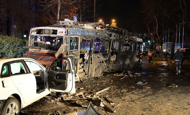 Tuhoisa räjähdys tapahtui sunnuntai-iltana Ankarassa.