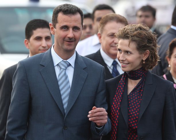 Bašar ja Asma al-Assad ovat olleet naimisissa 20 vuoden ajan. Arkistokuva vuodelta 2008.