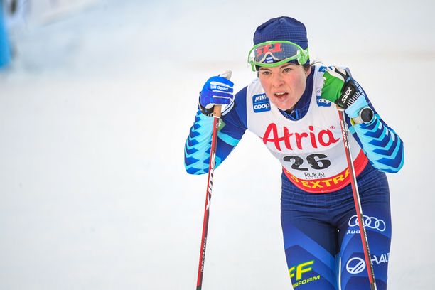 Krista Pärmäkoski on kahdeksantena Tour de Skillä.