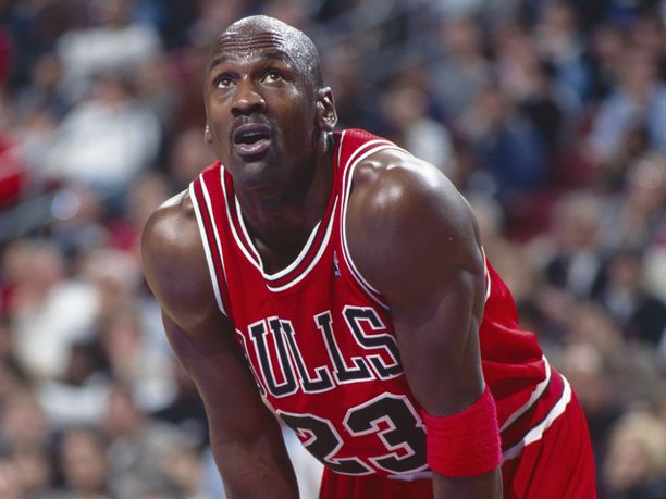 Michael Jordan juhli Chicagossa kuutta mestaruutta 90-luvulla.