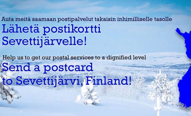 Sevettijärven kylä taistelee postipalvelujensa puolesta muun muassa Facebook-kampanjan avulla.