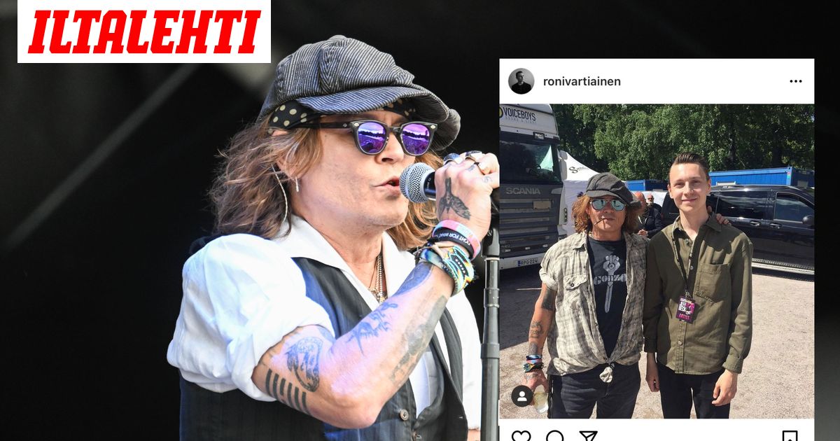 Roni tapasi Johnny Deppin Helsingissä