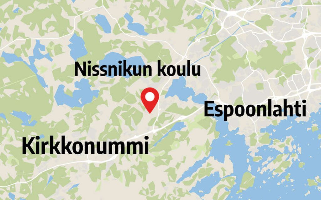 Peruskoulu evakuoitiin Kirkkonummella