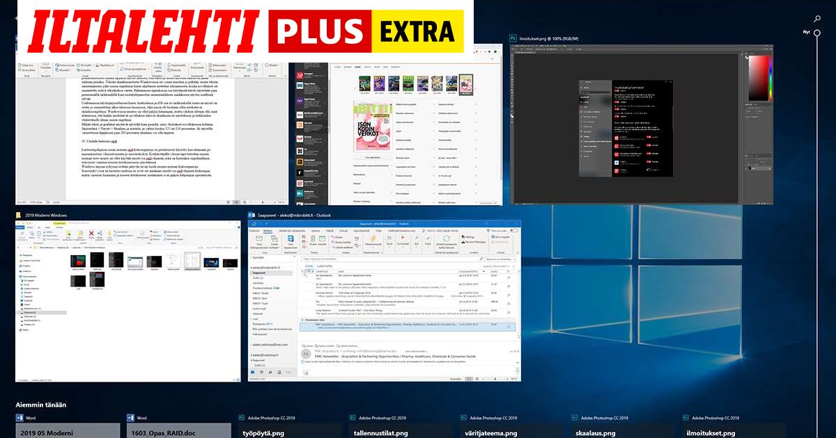 Modernin Windowsin opas: Unohda Alt+Tab, Win+Tab on uusi ystäväsi