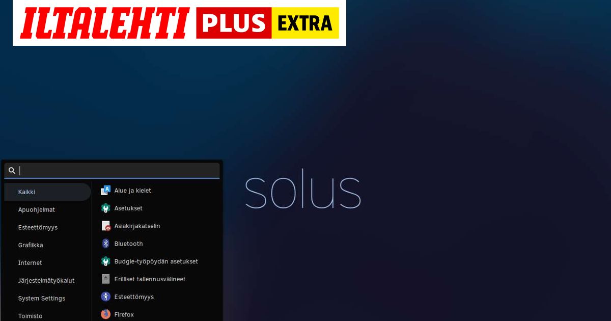 Testissä Linux-jakelu Solus OS 4: oman tiensä kulkija