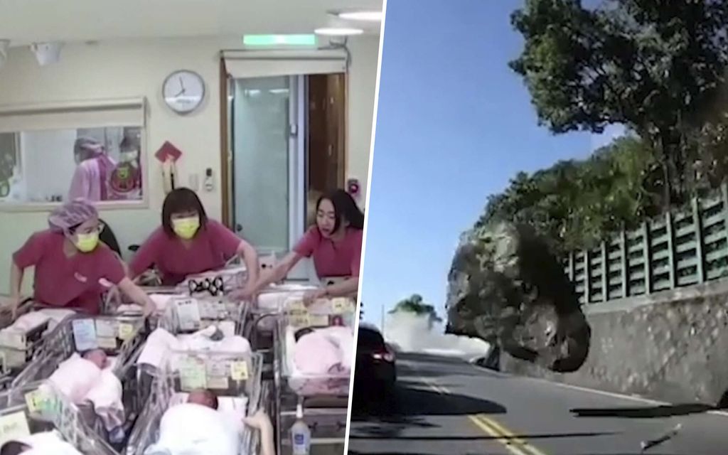 Nämä kaksi rajua videota leviävät Taiwanin maan­järistyksestä