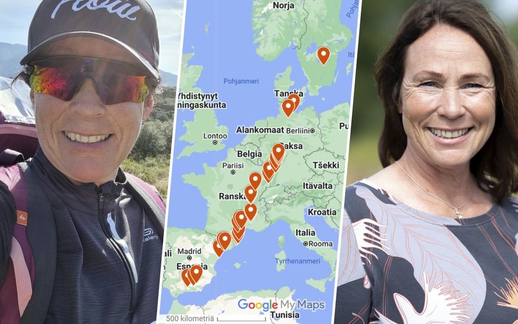 Tainan, 52, päähän pälkähti erikoinen ajatus – ja hän käveli Espanjasta Helsinkiin