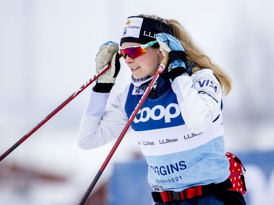 Jessica Diggins sanoi toimittajalle suorat sanat tv-lähetyksessä