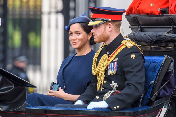 Herttuatar Meghan ja prinssi Harry kesäkuussa 2018.