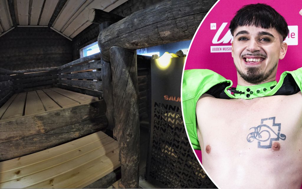 Käärijällä oma sauna mukana Euroviisuissa – Tältä siellä näyttää