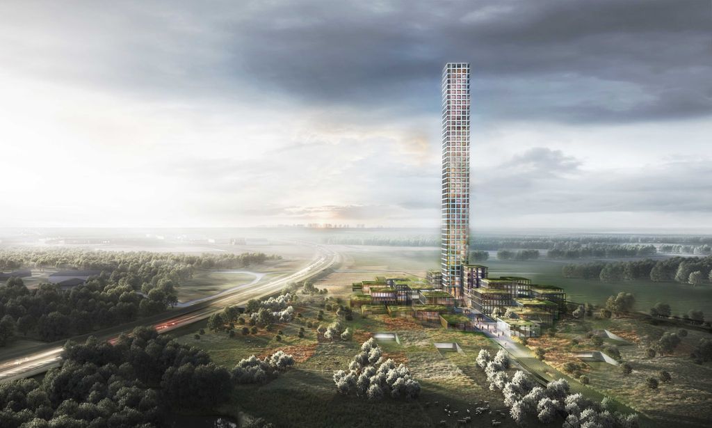 Pieneen 7 000 asukkaan tanskalaiskaupunkiin on nousemassa Länsi-Euroopan korkein rakennus