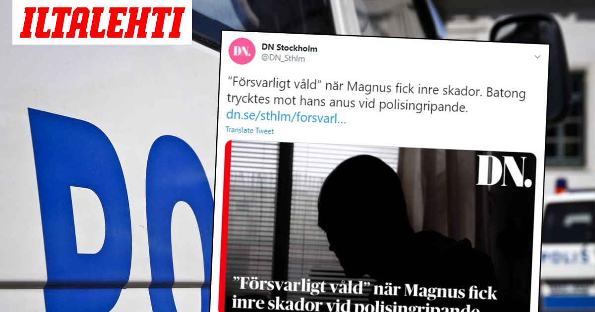 Poliisin pamppu aiheutti vammoja miehen peräaukkoon Ruotsissa
