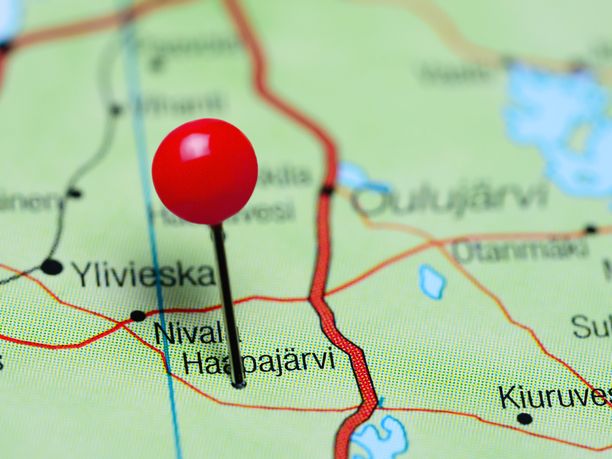 Haapajärvi Suomen kartalla.