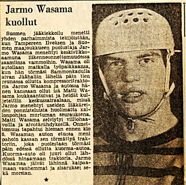 Jarmo Wasaman kuolemasta 55 vuotta – tragedia ei unohdu