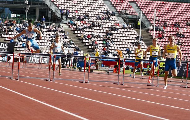 Miesten 400 metrin aitojen voitto meni Ruotsiin, seuraavat kaksi sijaa Suomelle.