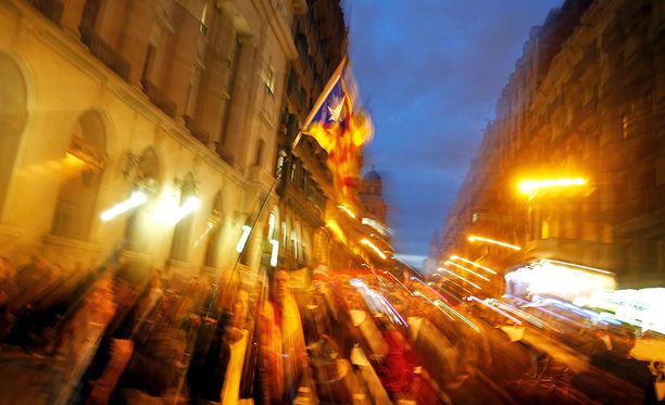 Separatistiliikkeet nostavat päätään. Kuva Kataloniasta Espanjasta.