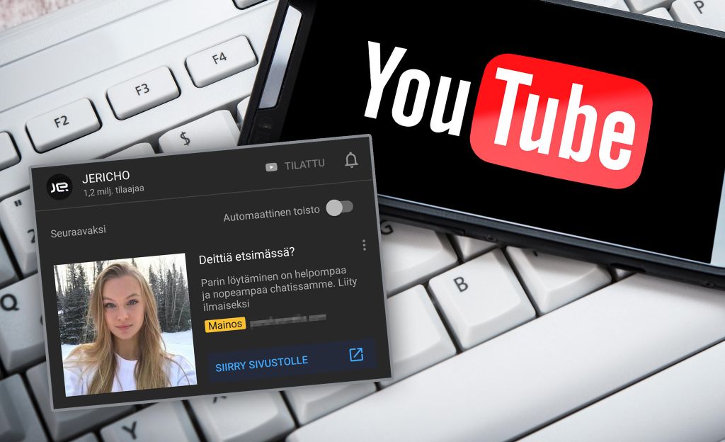 Youtube mainosti Suomessa seksisivustoa nuorten suosimalla kanavalla – ”Rikkoo käytäntöjämme”