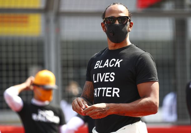 Black Lives Matters -liike on muodostunut tärkeäksi osaksi Lewis Hamiltonin julkista työtä. 