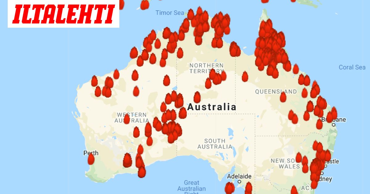 Suomalaispari viettää joulua Australiassa savun keskellä