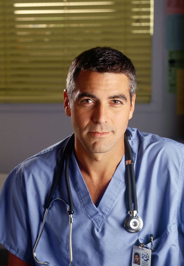 George Clooney teki läpimurtoroolinsa tohtori Rossina televisiosarjassa Teho-osasto.