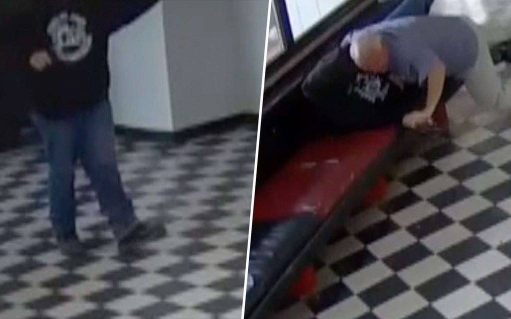 Video: Rehtori taklasi oppilaita uhanneen asemiehen Yhdysvalloissa