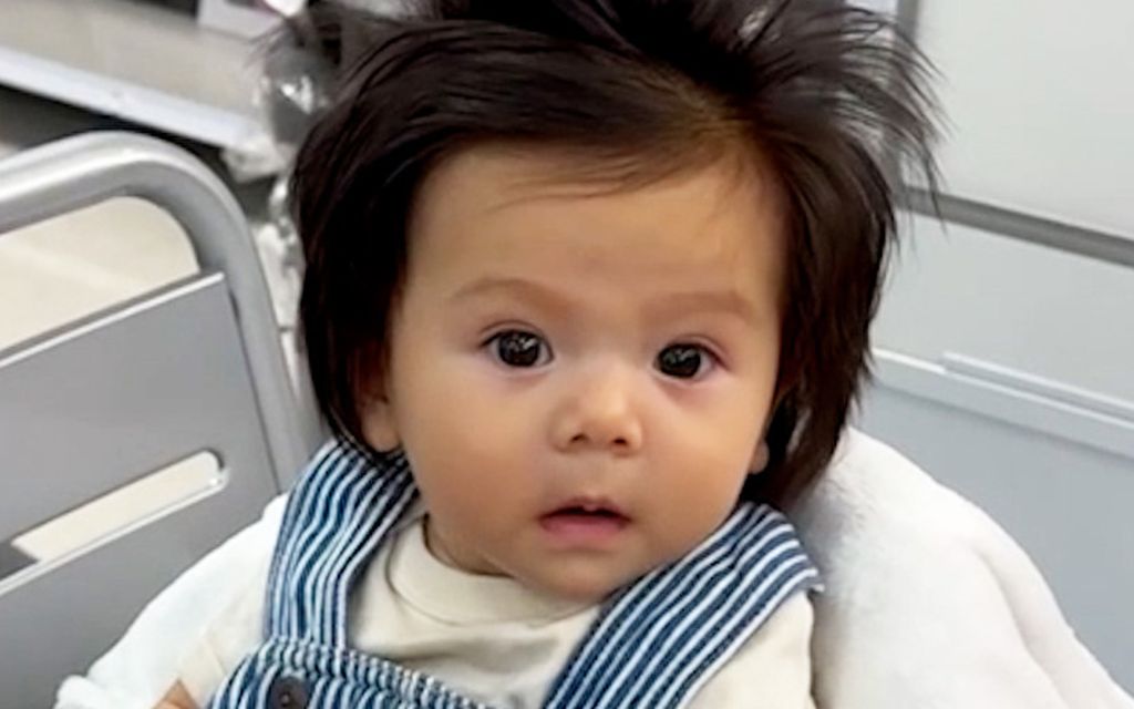 Millie-vauvalla on niin uskomaton tukka, että tuntemattomat eivät usko sitä todeksi