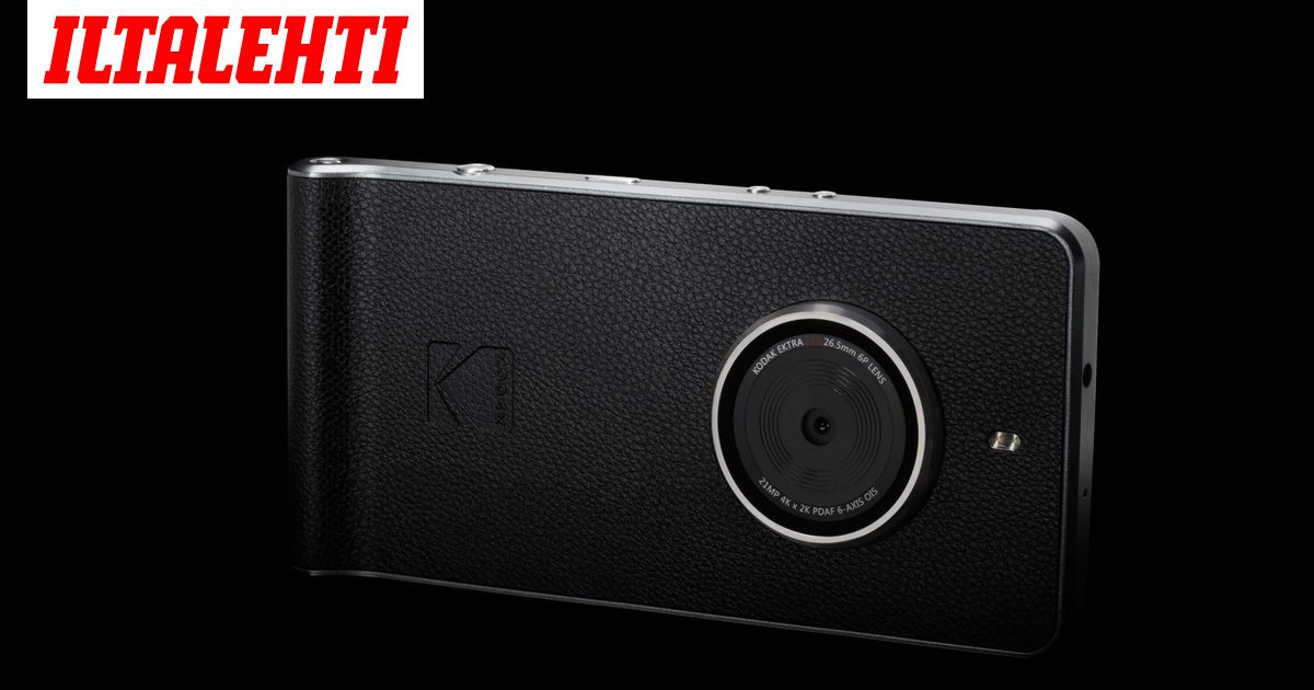 Kodakilta kamera, jossa on puhelin