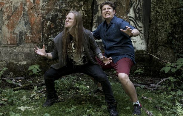 Impaled Rektum -elokuvan ohjaajat Juuso Laatio (vasemmalla) ja Jukka Vidgren ovat aiemmin tehneet yhdessä lyhytelokuvan Dr. Professor's Thesis of Evil.