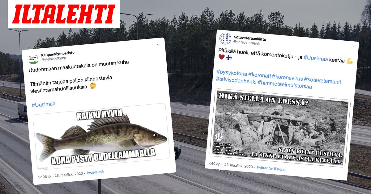 Uudenmaan Rajat Kiinni Meemit