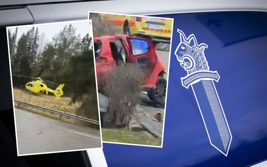 Paha ulosajo Nurmijärvellä, kuljettajalle vakavat vammat: ”Ei hirveän hyvältä näyttänyt”