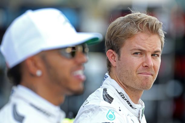Nico Rosberg oli vuosia Hamiltonin kova kiistakumppani.