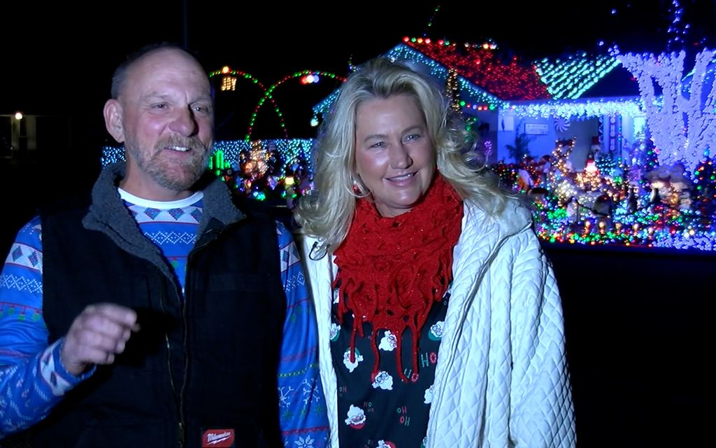 Pariskunta hullaantui jouluvaloista – tältä näyttää yli 100 000 valon ihmemaa 