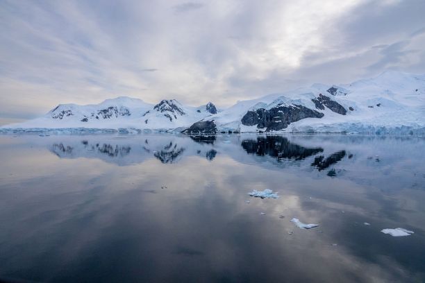 Jäävuoria Antarktiksen niemimaalla Etelämantereella 