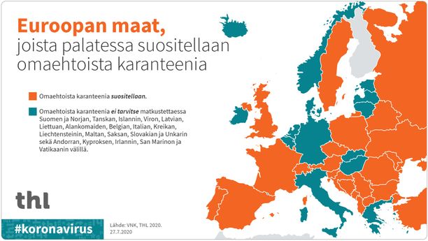 THL: Osa Suomessa todetuista koronatartunnoista voi olla peräisin Balkanilta