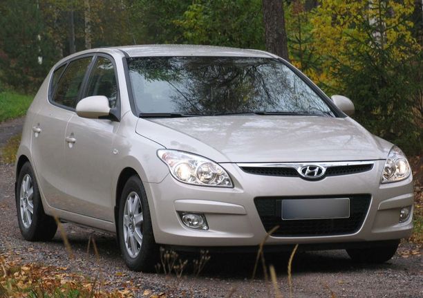 Saksan tiepalvelu on joutunut auttamaan useimmin tätä automallia: 2008 vuoden Hyundai i30.
