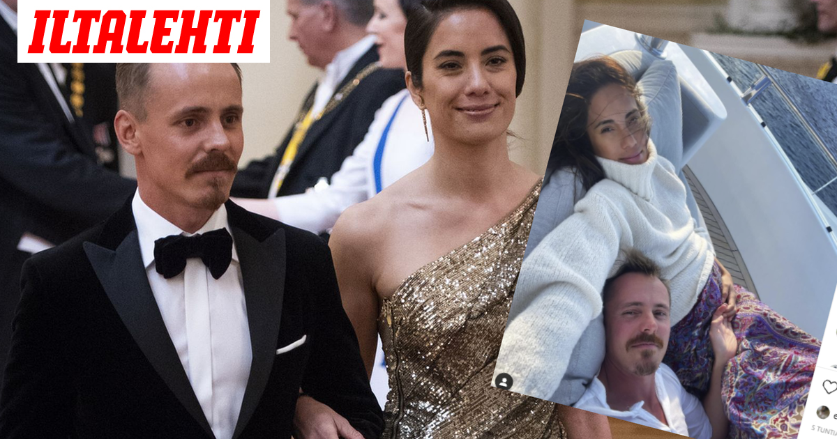 Jasper Pääkkönen ja Alexandra Escat romanttisessa kuvassa