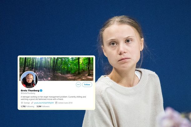 Greta Thunberg sai inspiraatiota Trumpilta. 
