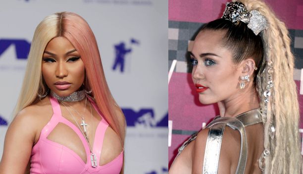 Nicki Minaj ja Miley Cyrus ovat kettuilleet toisilleen vuosien varrella.