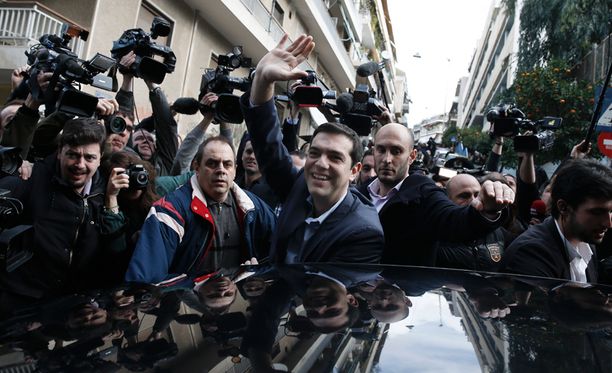Syriza-puolueen puheenjohtaja Alexis Tsipras on nuori ja dynaaminen johtaja.