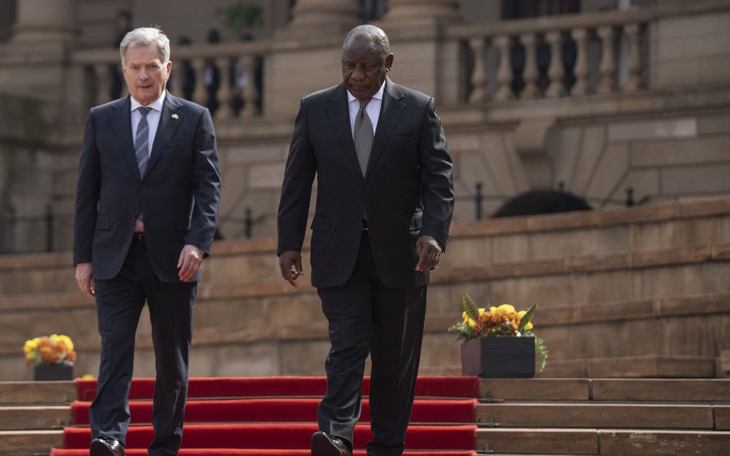 Sauli Niinistö tapasi Etelä-Afrikan presidentin – Yksi kysymys Putinista sai presidentit naurahtamaan