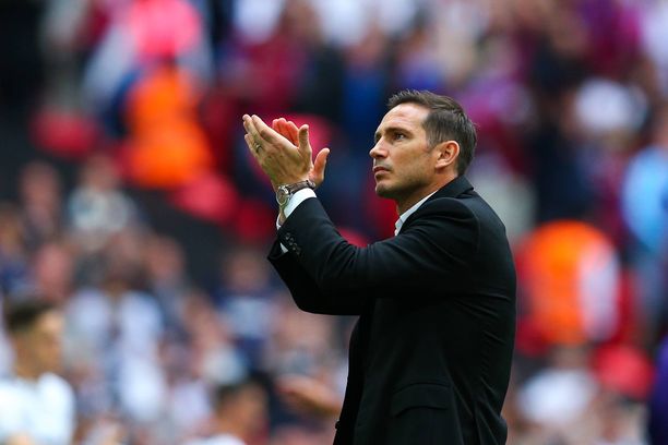 Viime kauden Frank Lampard toimi Derby Countyn valmentajana.