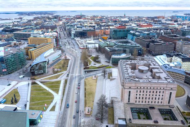 Helsingissä oli hiljaista koronakeväänä 2020.