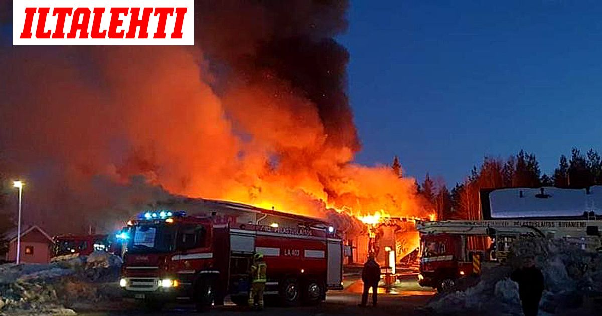 Suomen Akku Oy N Rovaniemen Myymala Tuhoutui Tulipalossa