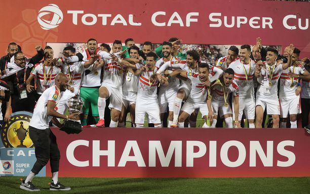 Zamalek juhli viime vuonna Afrikan jalkapalloliiton Super Cupin voittoa.